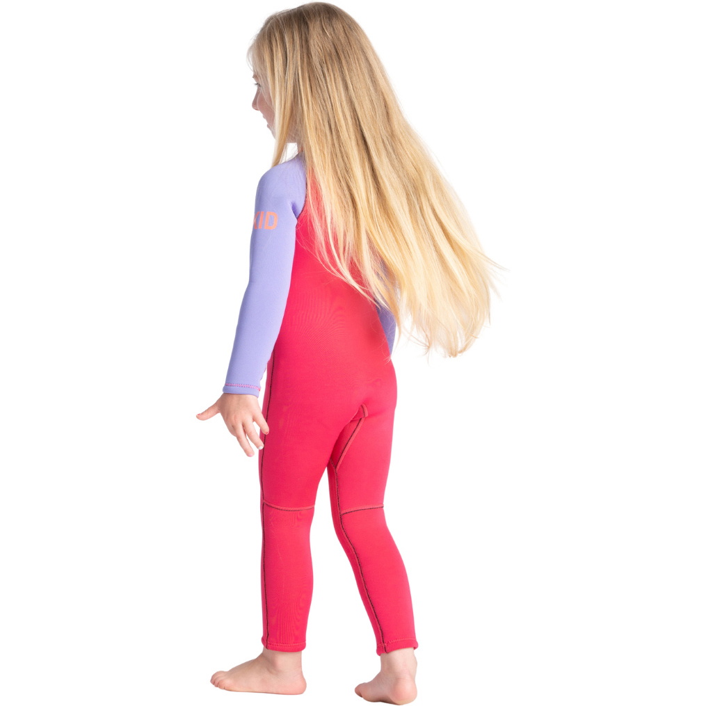 2025 C-Skins Junior C-KID 3/2mm Front Zip Våddragt C-BA32ST - Coral / Lilac